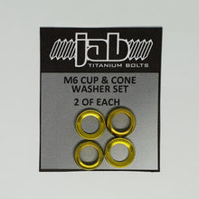 Load image into Gallery viewer, Titanium M6 Cup & Cone Washer