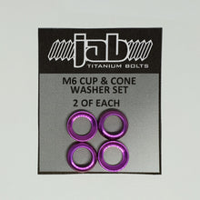 Load image into Gallery viewer, Titanium M6 Cup & Cone Washer