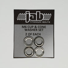 Load image into Gallery viewer, Titanium M6 Cup & Cone Washer