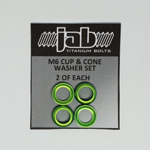 Load image into Gallery viewer, Titanium M6 Cup & Cone Washer