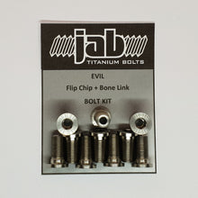 Load image into Gallery viewer, Evil Flip Chip + Bone Link Titanium Bolt Kit