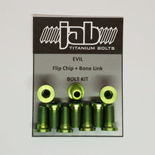 Load image into Gallery viewer, Evil Flip Chip + Bone Link Titanium Bolt Kit