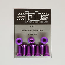 Load image into Gallery viewer, Evil Flip Chip + Bone Link Titanium Bolt Kit