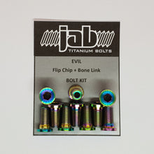 Load image into Gallery viewer, Evil Flip Chip + Bone Link Titanium Bolt Kit
