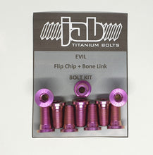 Load image into Gallery viewer, Evil Flip Chip + Bone Link Titanium Bolt Kit