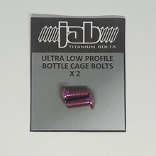 Load image into Gallery viewer, Titanium Ultra Low Profile Bottle Cage Bolts