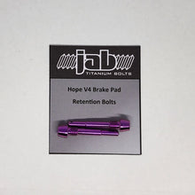 Load image into Gallery viewer, Titanium Hope V4 Brake Pad Retention Bolt
