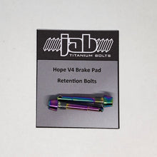 Load image into Gallery viewer, Titanium Hope V4 Brake Pad Retention Bolt
