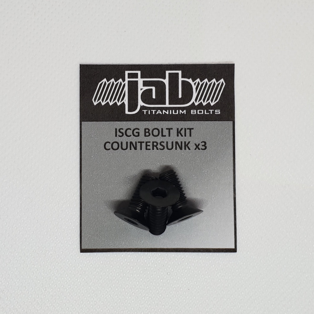 ISCG Countersunk Head Titanium Bolt Kit