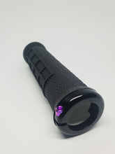 Load image into Gallery viewer, Purple Titanium bolt on ODI Elite Flow V2.1 grips
