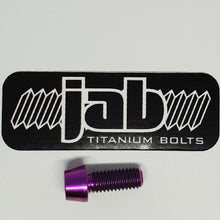 Load image into Gallery viewer, Titanium M6x15mm Tapered Head Bolt
