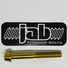 Load image into Gallery viewer, Titanium M6x45mm Tapered Head Bolt
