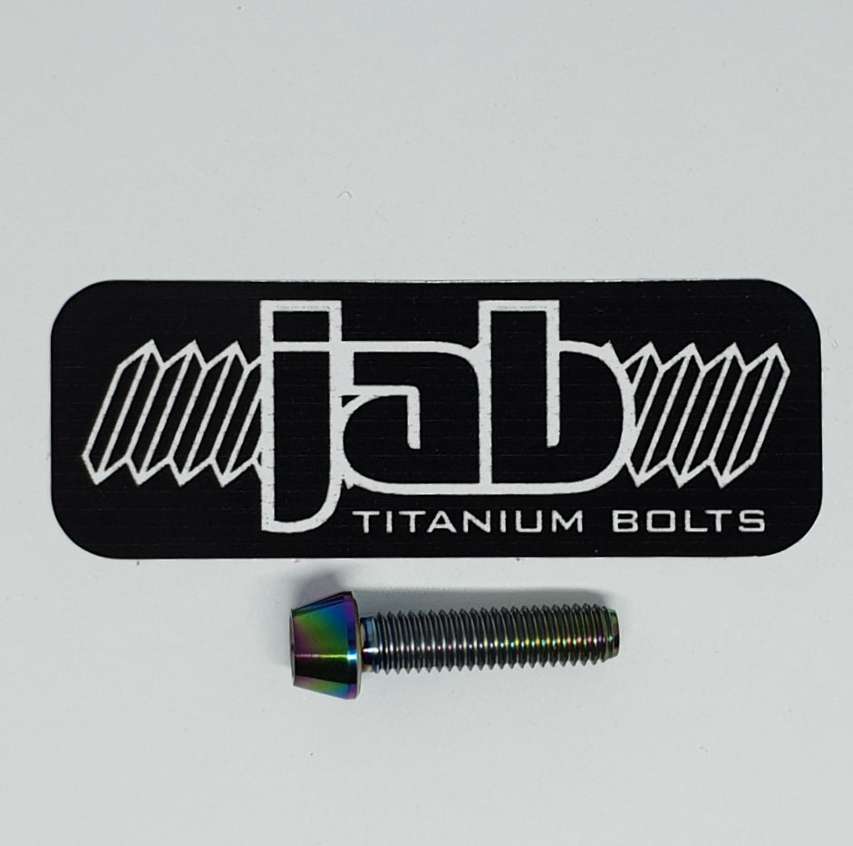 Titanium M5x20mm Tapered Head Bolt J.A.B Titanium Bolts