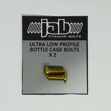 Load image into Gallery viewer, Titanium Ultra Low Profile Bottle Cage Bolts
