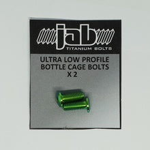 Load image into Gallery viewer, Titanium Ultra Low Profile Bottle Cage Bolts
