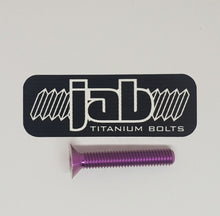 Load image into Gallery viewer, Titanium Countersunk M6x35mm Bolt
