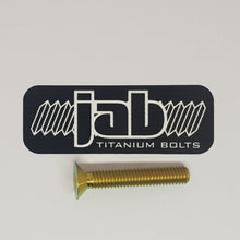 Load image into Gallery viewer, Titanium Countersunk M6x35mm Bolt
