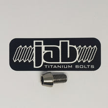 Load image into Gallery viewer, Titanium M6x8mm Tapered Head Bolt
