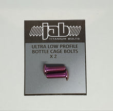 Load image into Gallery viewer, Titanium Ultra Low Profile Bottle Cage Bolts
