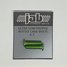 Load image into Gallery viewer, Titanium Ultra Low Profile Bottle Cage Bolts
