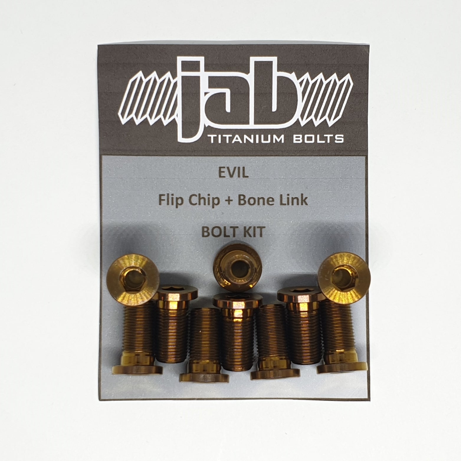 Evil Flip Chip + Bone Link Titanium Bolt Kit – J.A.B Titanium Bolts