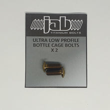 Load image into Gallery viewer, Titanium Ultra Low Profile Bottle Cage Bolts
