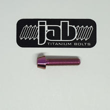 Load image into Gallery viewer, Titanium M6x25mm Tapered Head Bolt
