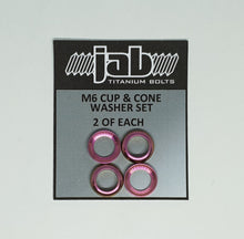 Load image into Gallery viewer, Titanium M6 Cup &amp; Cone Washer
