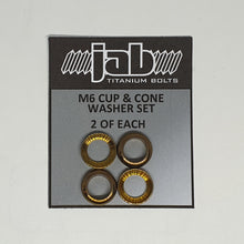 Load image into Gallery viewer, Titanium M6 Cup &amp; Cone Washer
